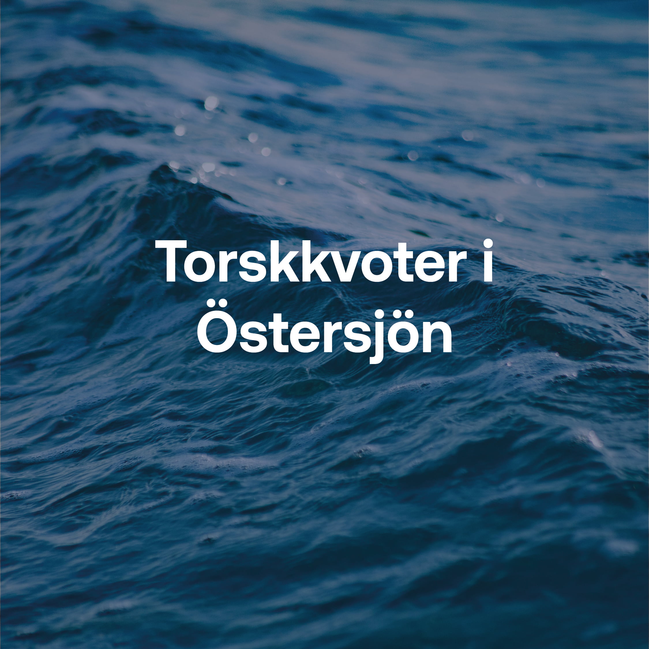Torskkvoter i Östersjön.